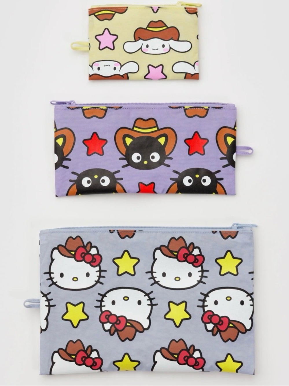 HELLO KITTY x BAGGU FLAT POUCH SET